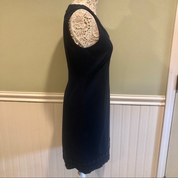 Vineyard Vines Navy Cotton Sleeveless Shift Dress - Picture 4 of 8